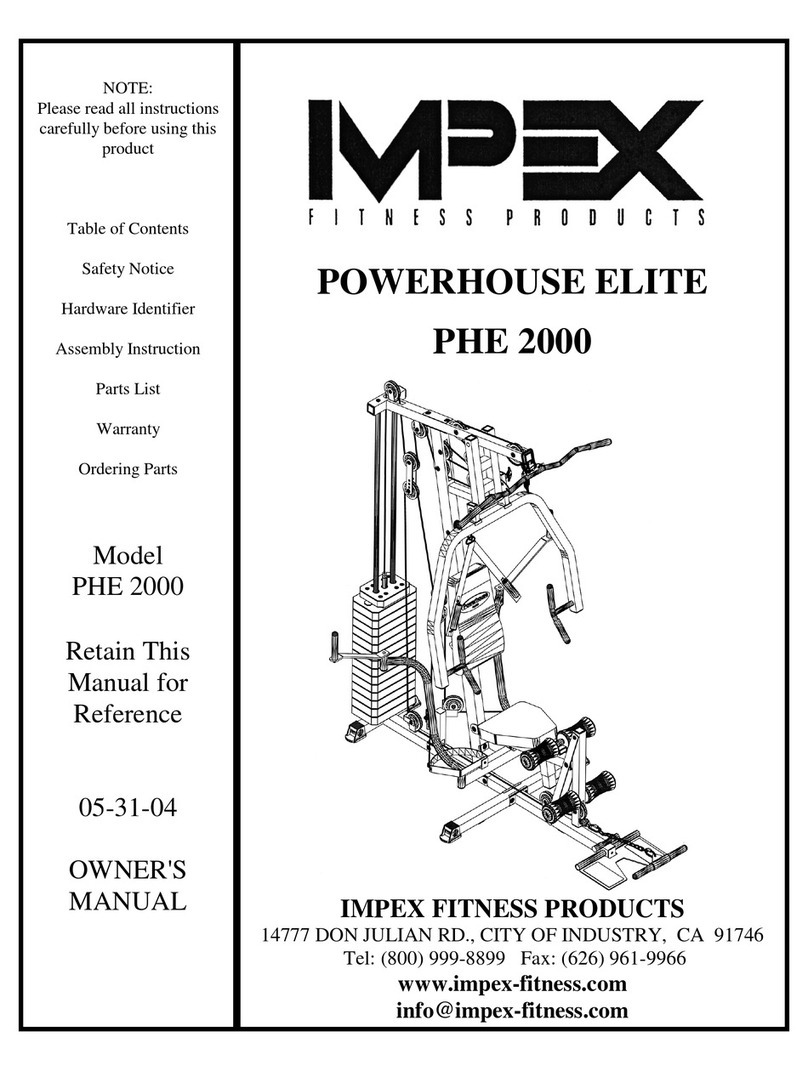 Impex POWERHOUSE ELITE PHE 2000 owner's manual