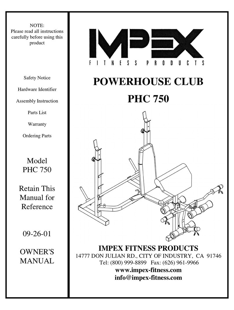 Impex Powerhouse Club PHC 750 User manual