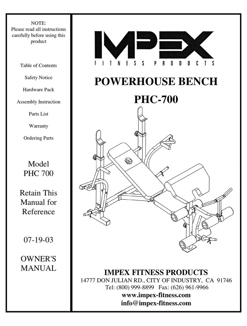 Impex POWERHOUSE PHC-700 User manual Impex POWERHOUSE PHC-700 User manual