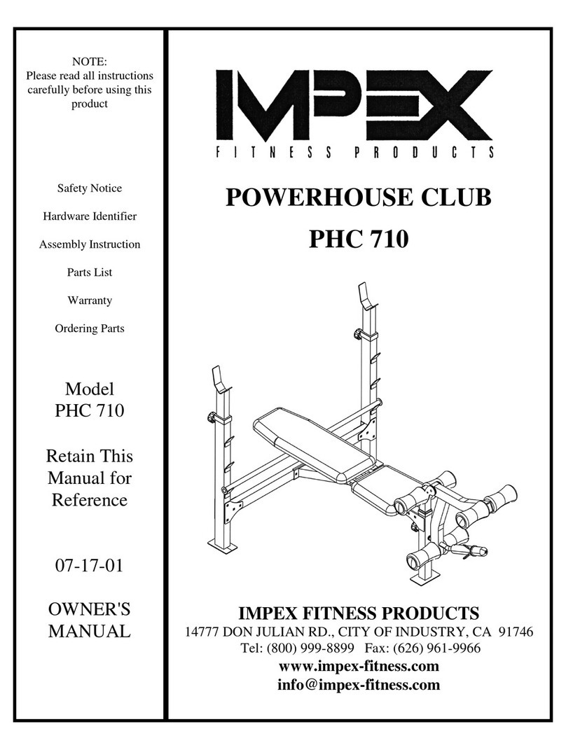 Impex Powerhouse Club PHC 710 owner's manual