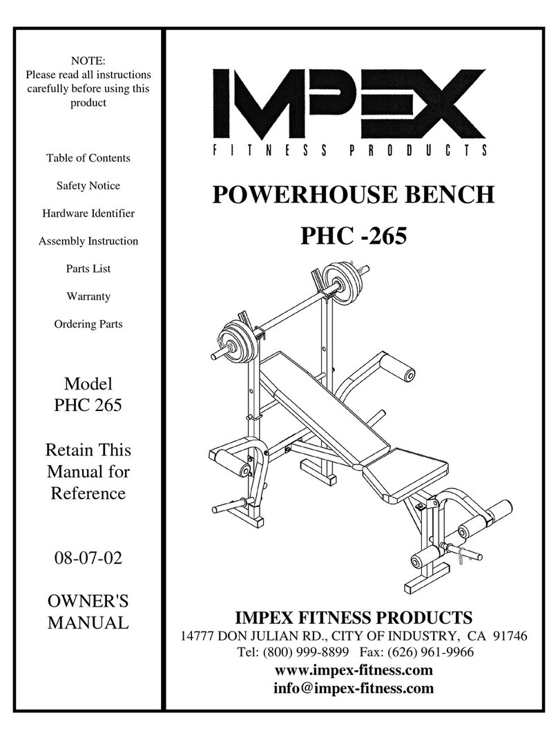 Impex PHC -265 User manual Impex PHC -265 User manual