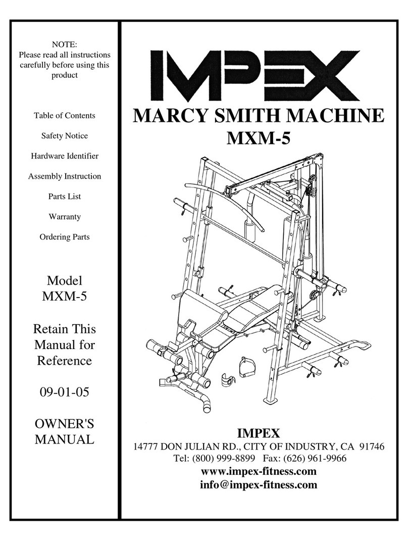 Impex MARCY MXM-5 owner's manual