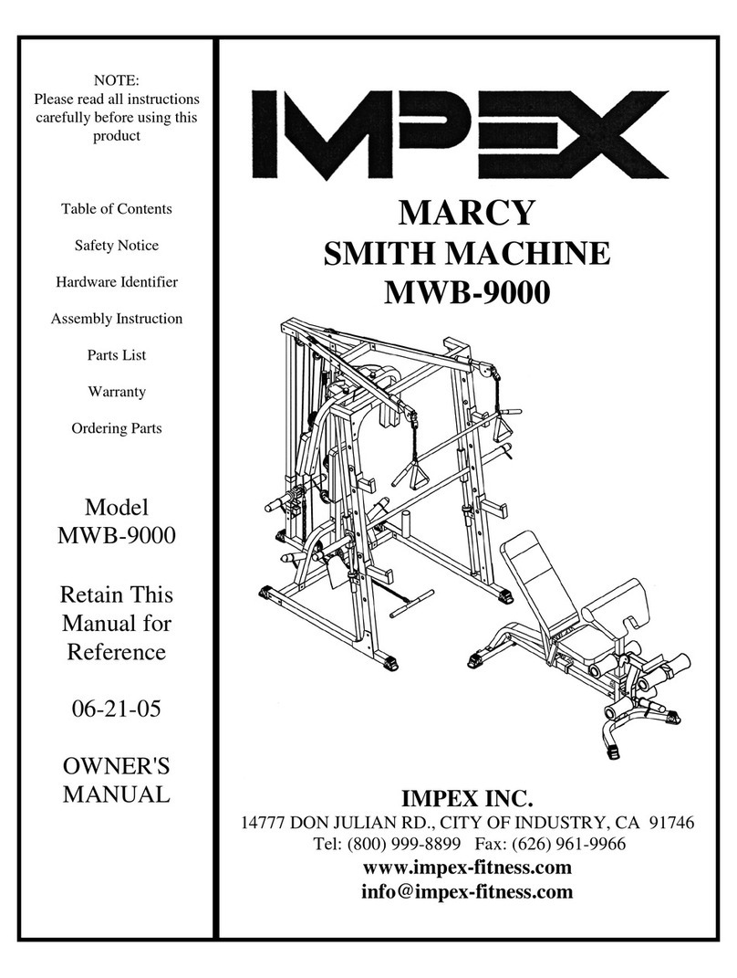 Impex MARCY MWB-9000 owner's manual