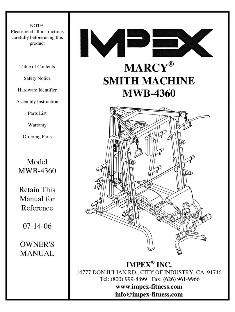 Impex Marcy MWB-4360 owner's manual