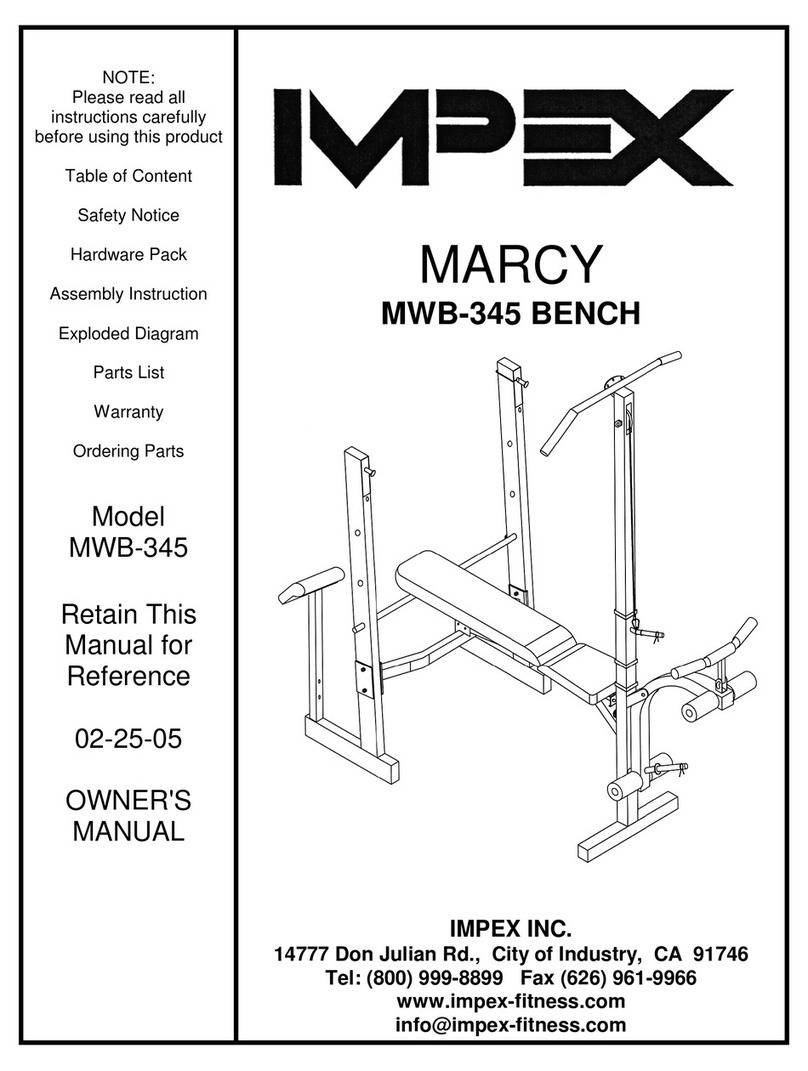Impex MARCY MWB-345 User manual Impex MARCY MWB-345 User manual