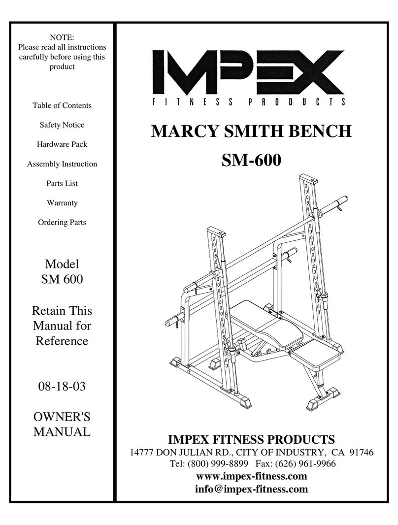 Impex MARCY SM-600 User manual Impex MARCY SM-600 User manual