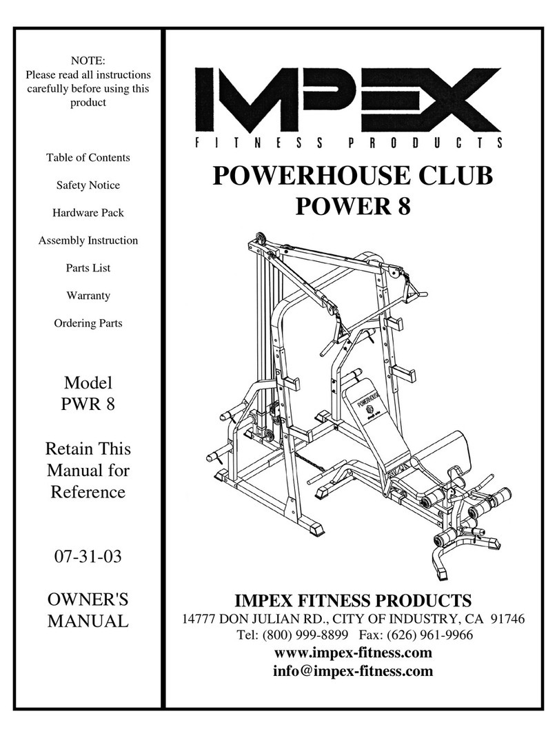 Impex PWR 8 owner's manual