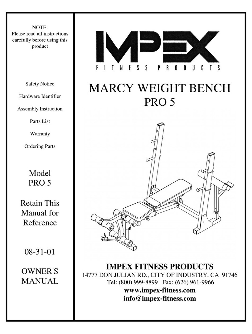 Impex MARCY PRO 5 owner's manual
