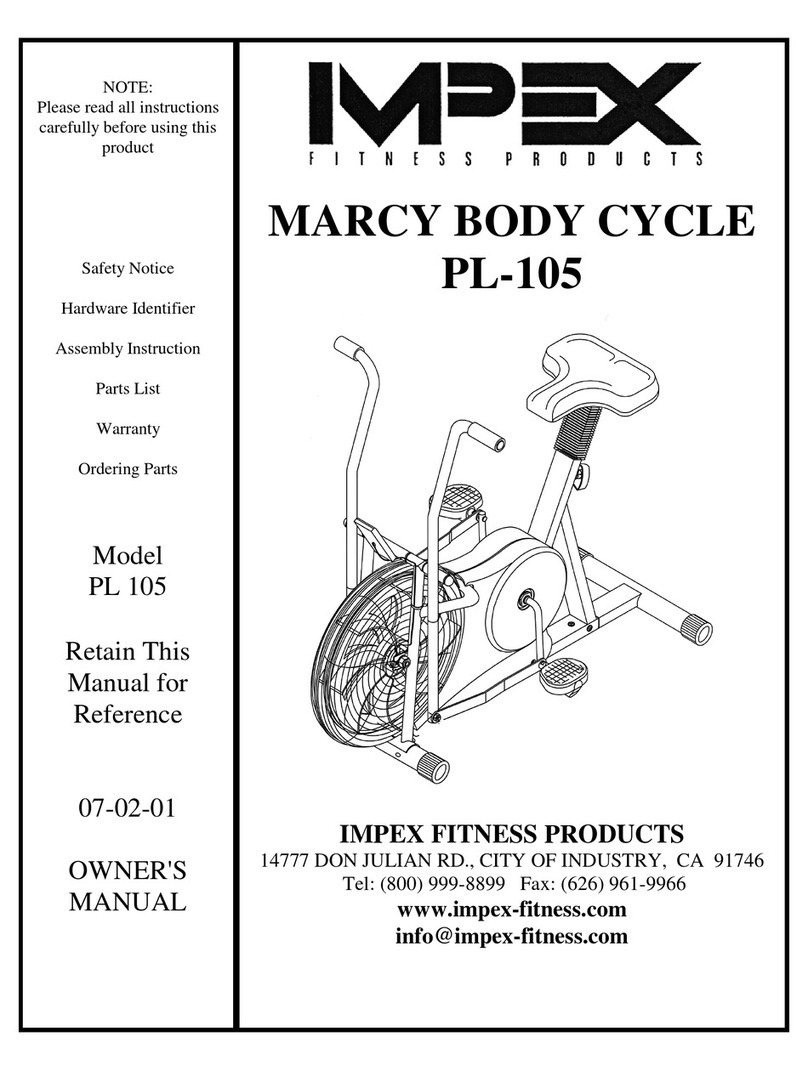 Impex MARCY PL-105 owner's manual