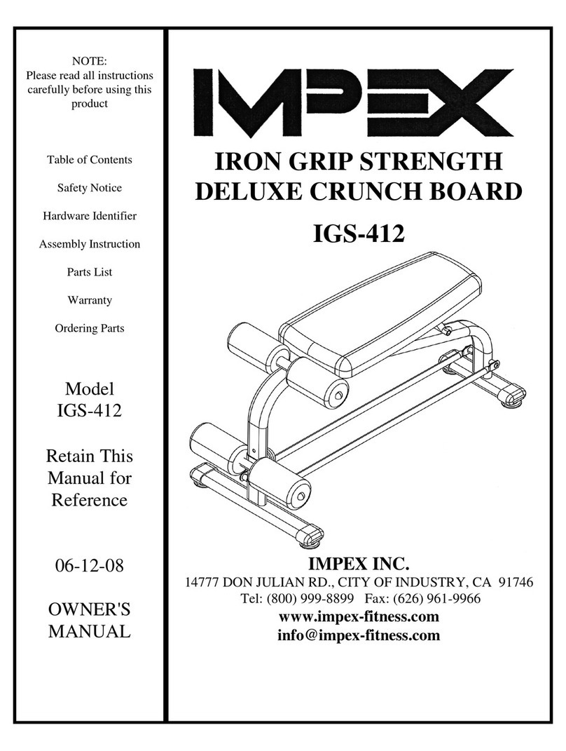 Impex Iron Grip Strength IGS-412 User manual