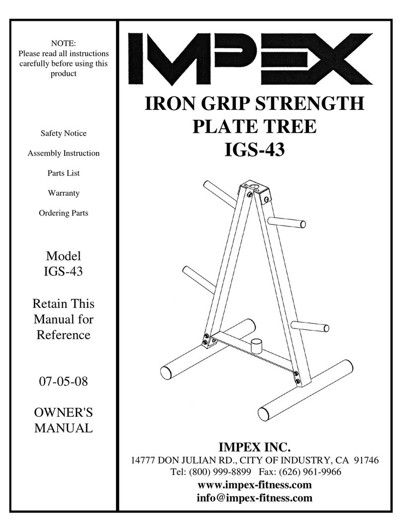 Impex Iron Grip Strength IGS-43 owner's manual
