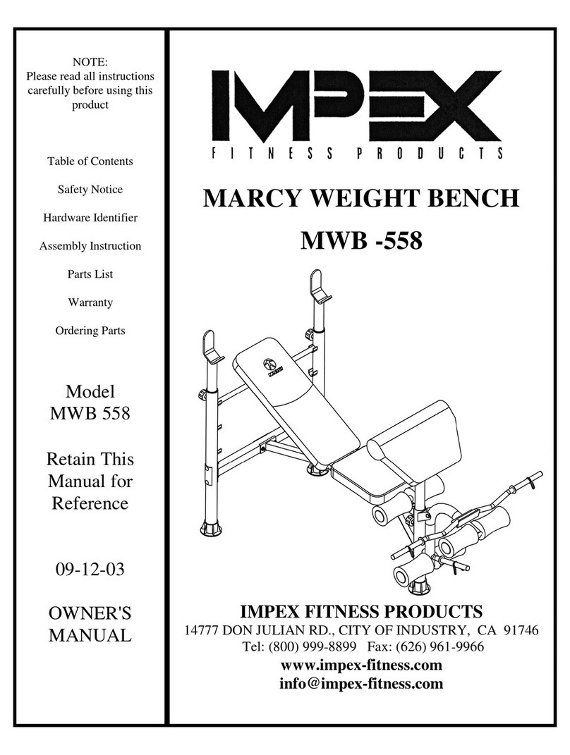 Impex MARCY MWB -558 User manual Impex MARCY MWB -558 User manual