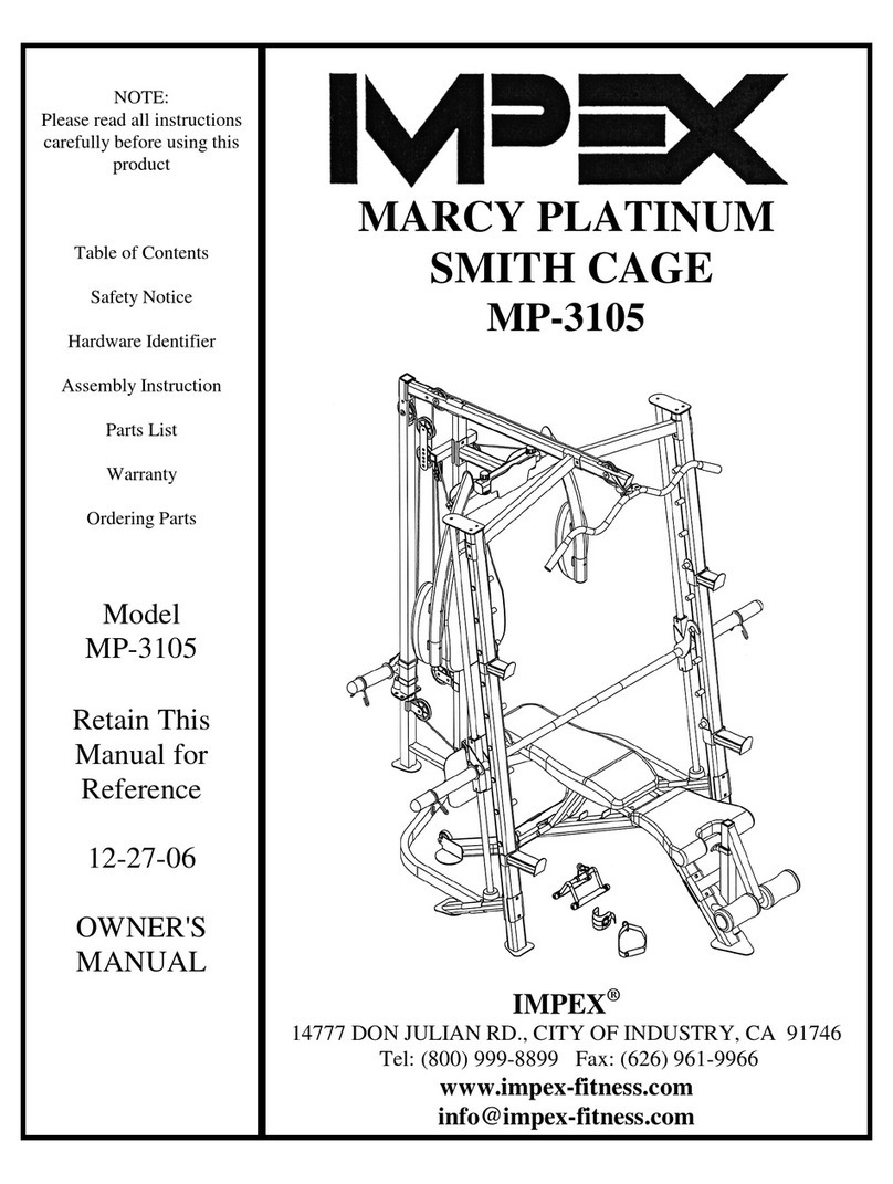 Impex MARCY PLATINUM MP-3105 User manual