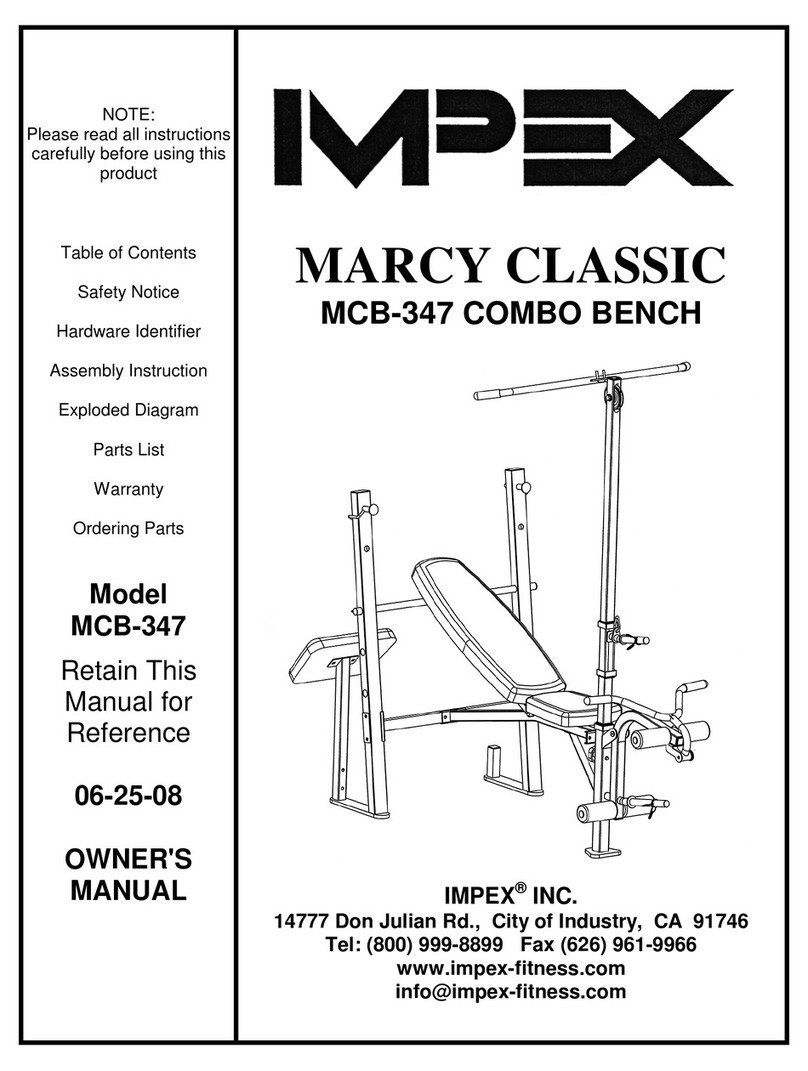 Impex MARCY MCB-347 owner's manual