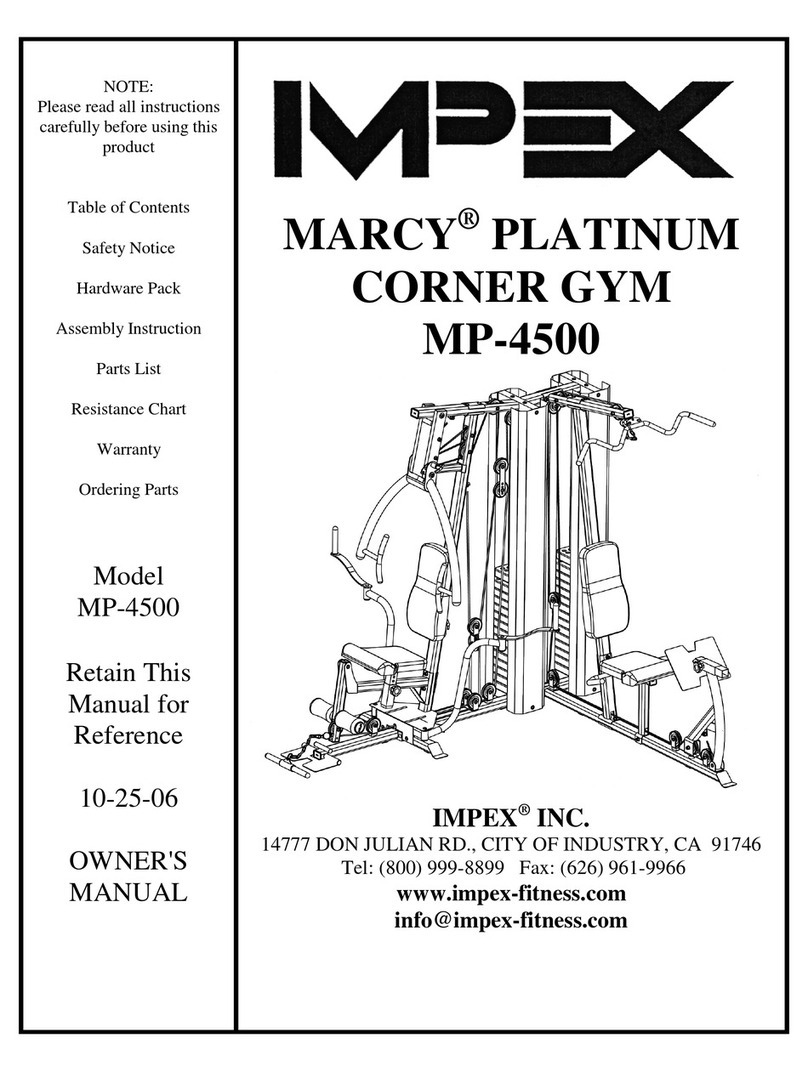 Impex Marcy Platinum MP-4500 User manual