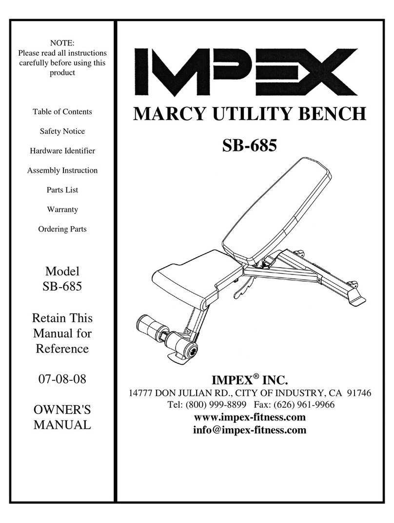 Impex Marcy SB-685 owner's manual