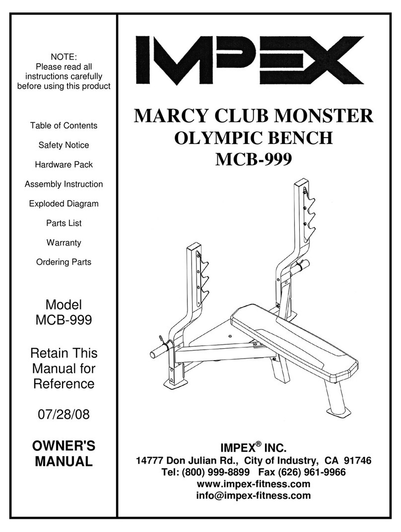 Impex Marcy MCB-999 User manual Impex Marcy MCB-999 User manual