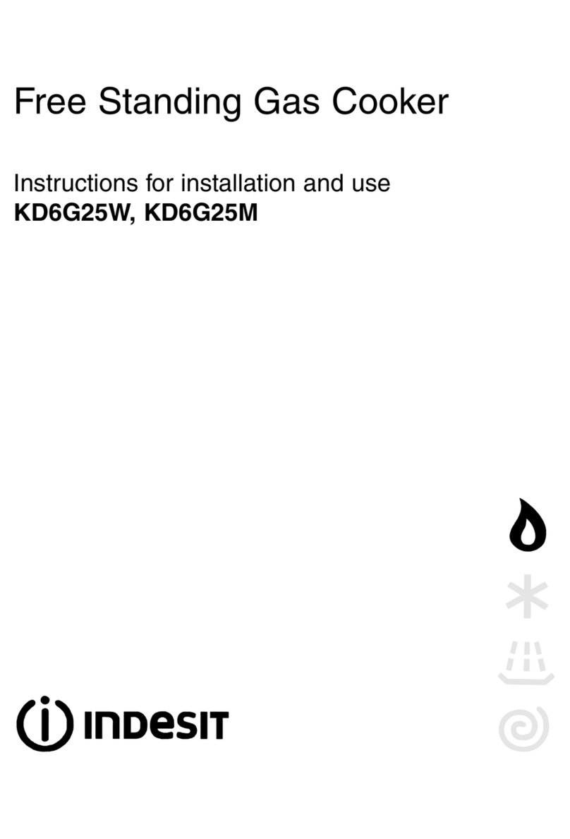 Indesit KD6G25M Instructions for installation and use Indesit KD6G25M Instructions for installation and use