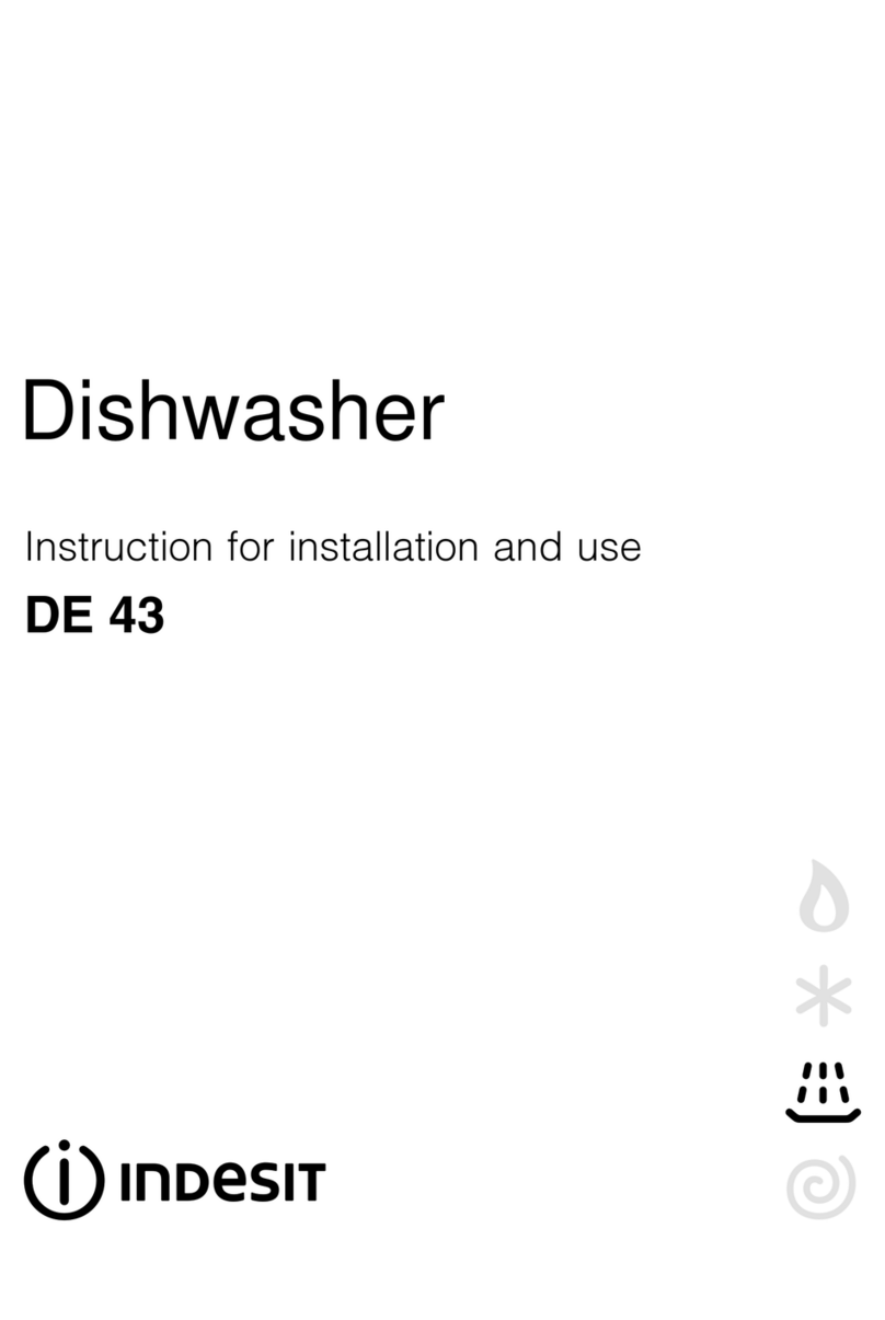 Indesit DE 43 Instructions for installation and use