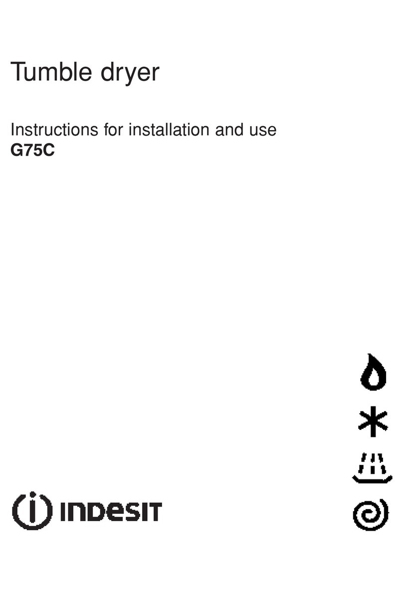 Indesit G75C Instructions for installation and use