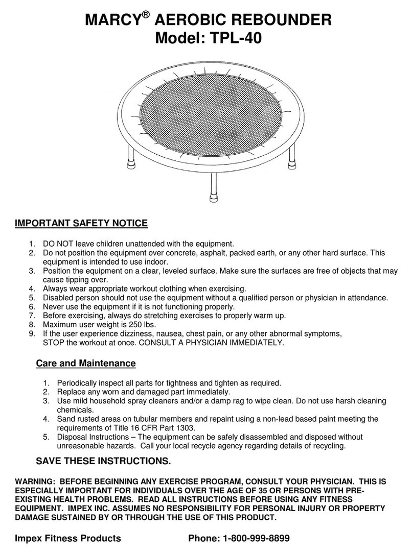Impex MARCY TPL-40 product manual