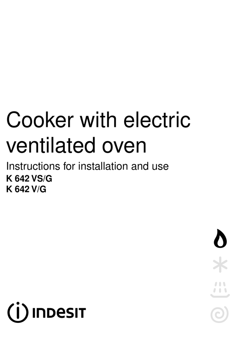 Indesit K 642 V/G Instructions for installation and use