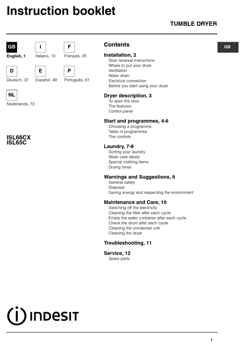 Indesit ISL65C User manual