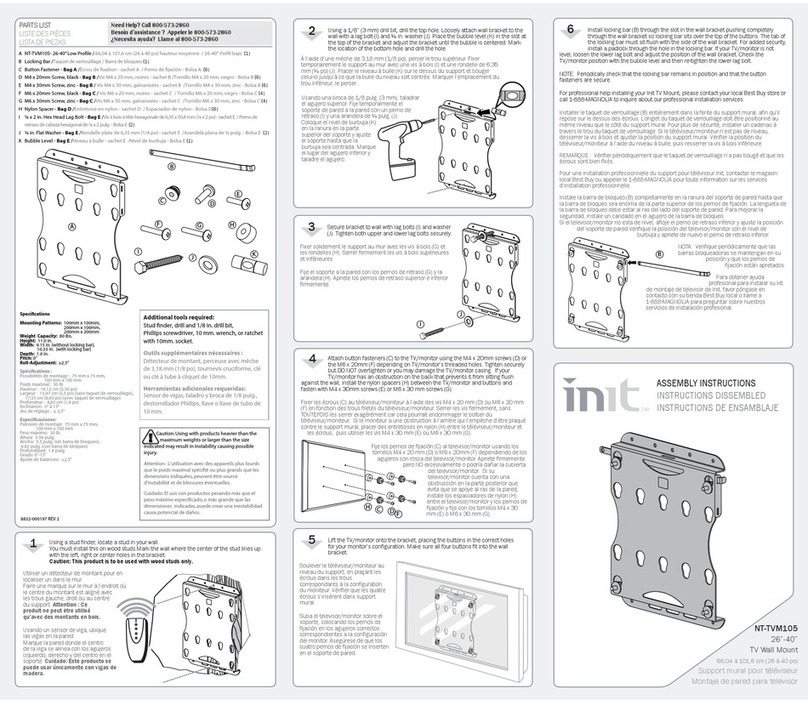 Init NT-TVM105 Assembly instructions