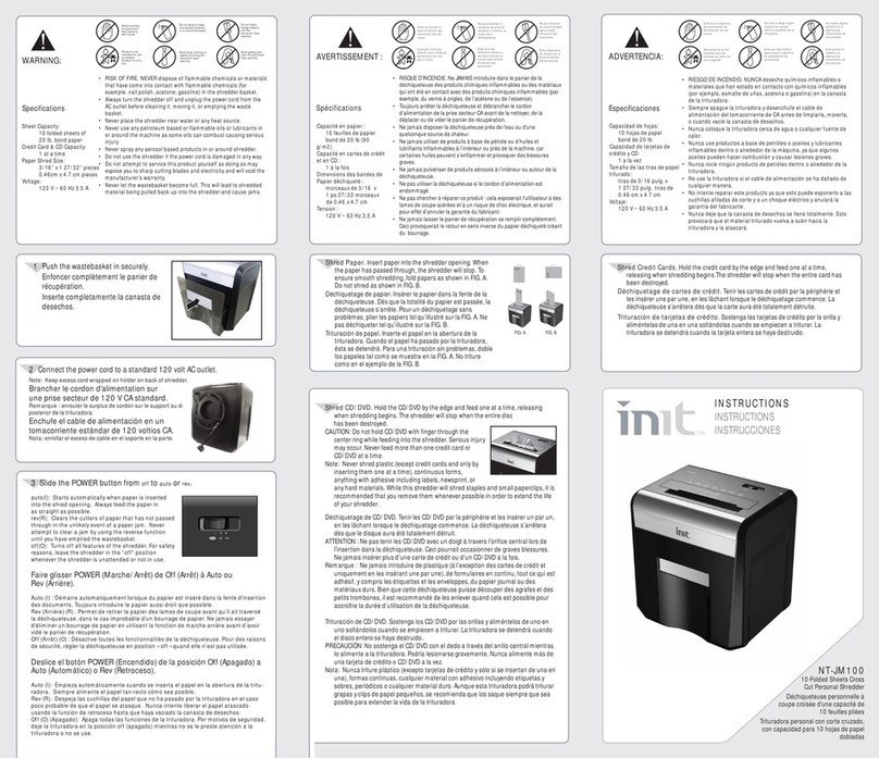 Init NT-JM100 User instructions