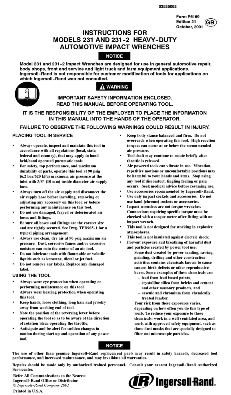 Ingersoll-Rand 231-2 instructions