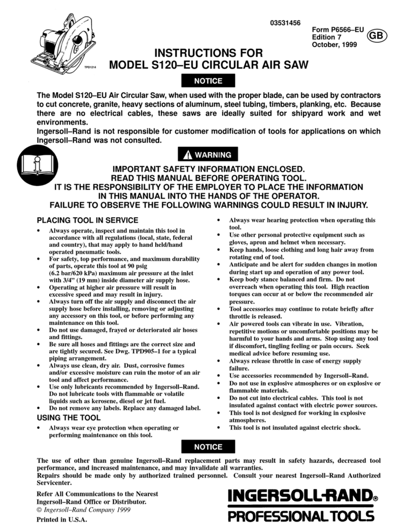 Ingersoll-Rand S120-EU User manual