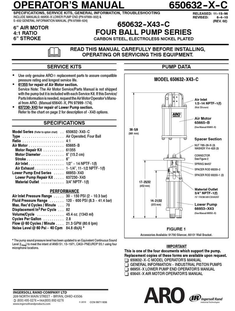 Ingersoll-Rand 650632-X-C User manual