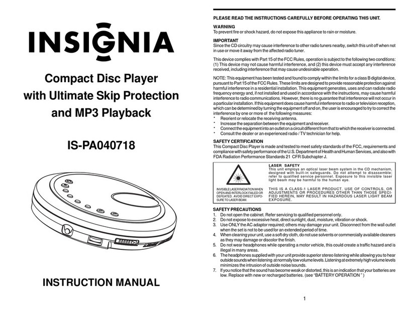 Insignia IS-PA040718 instruction manual