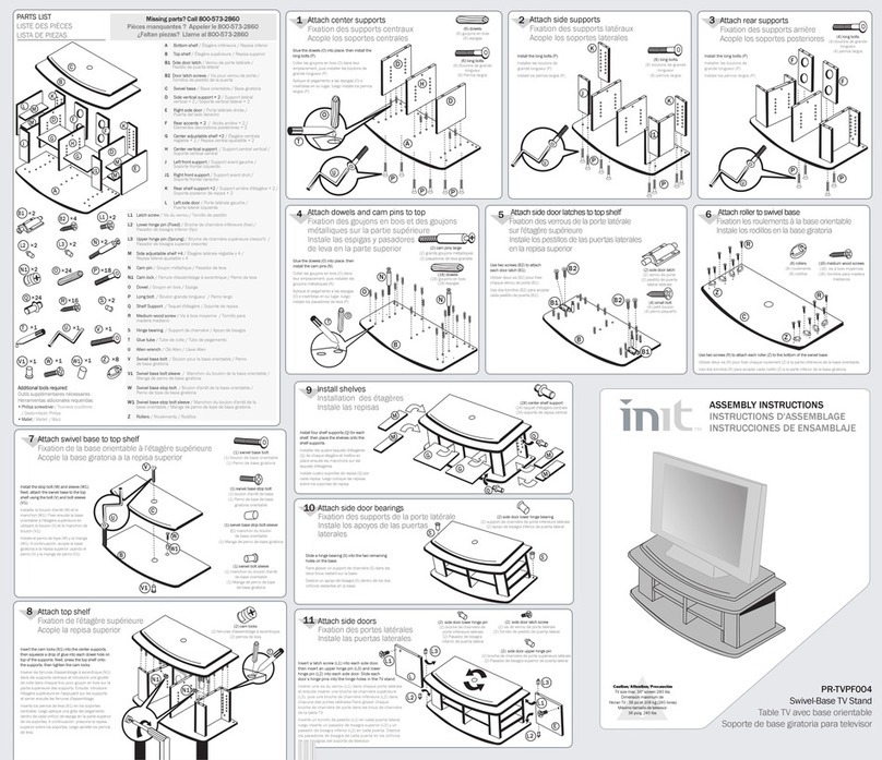 Init PR-TVPF004 Assembly instructions Init PR-TVPF004 Assembly instructions