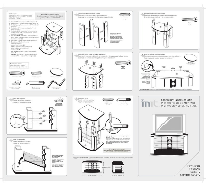 Init PR-TV101 Assembly instructions Init PR-TV101 Assembly instructions
