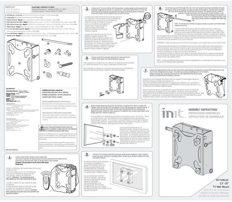 Init NT-TVM102 Assembly instructions