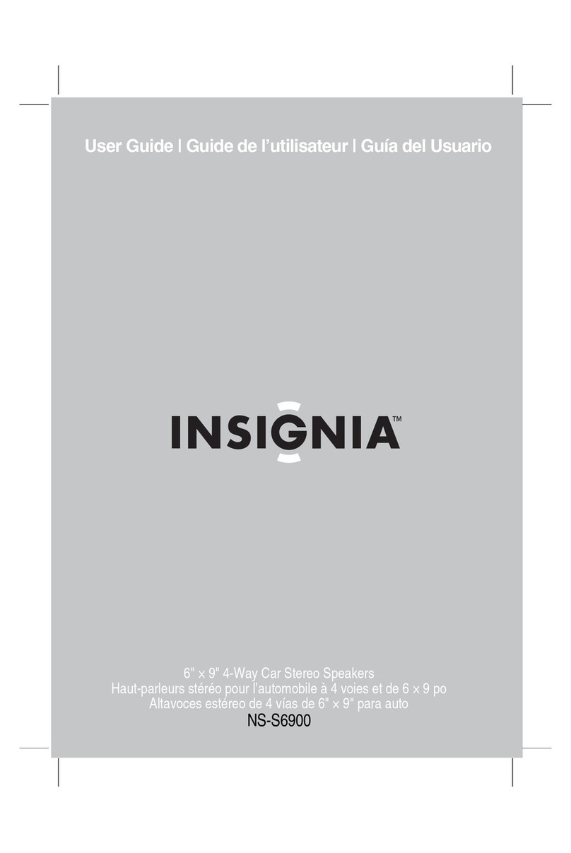 Insignia NS-S6900 - Car Speakers With Electroplate Injection... User manual Insignia NS-S6900 - Car Speakers With Electroplate Injection... User manual