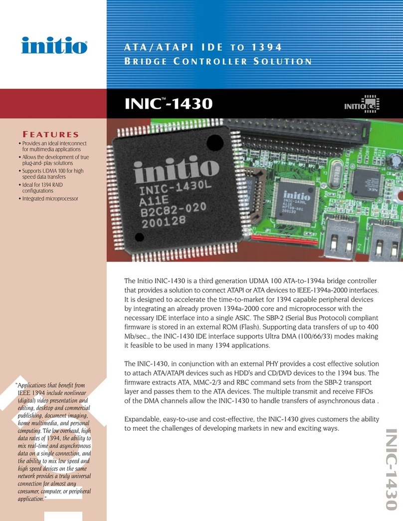Initio INIC 1430 User manual