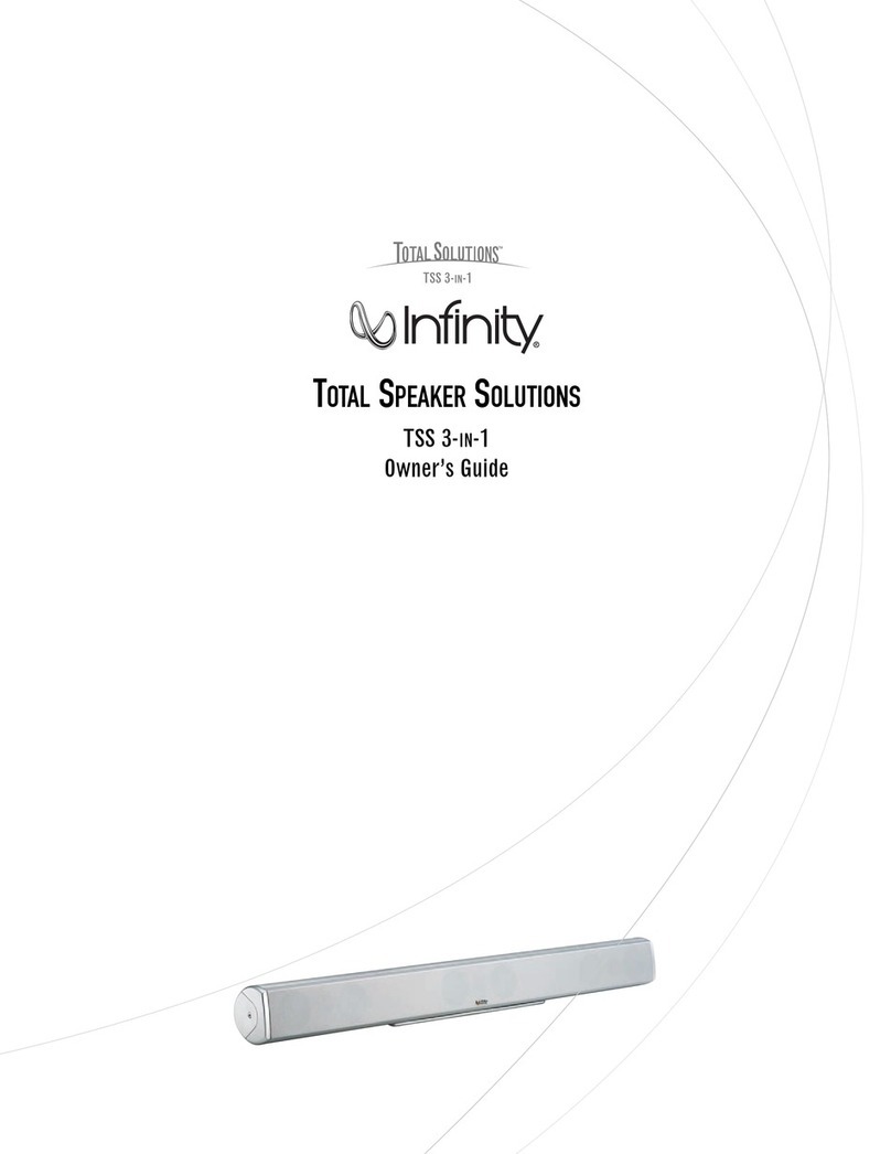Infinity TSS 3-IN-1 User manual