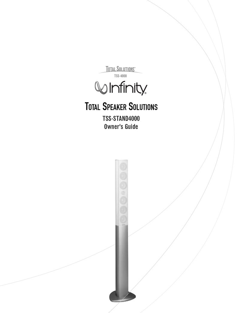 Infinity TOTAL SPEAKER SOLUTIONS TSS-STAND4000 User manual