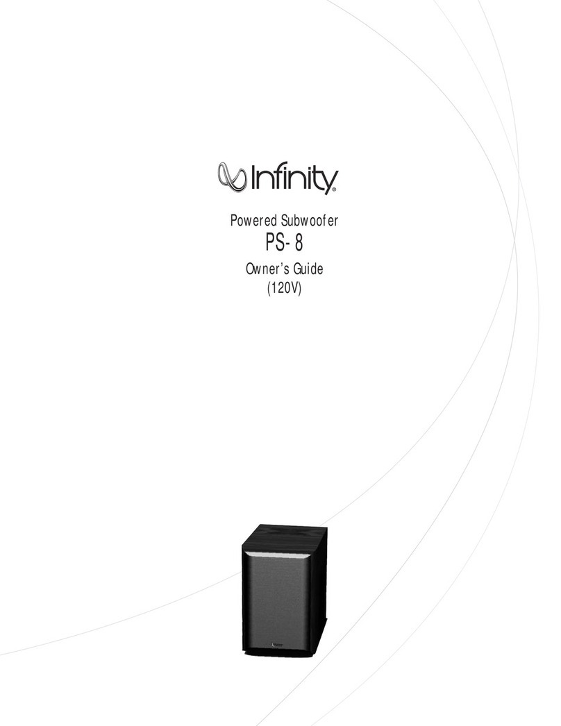 Infinity RS KAPPA PS-8 User manual