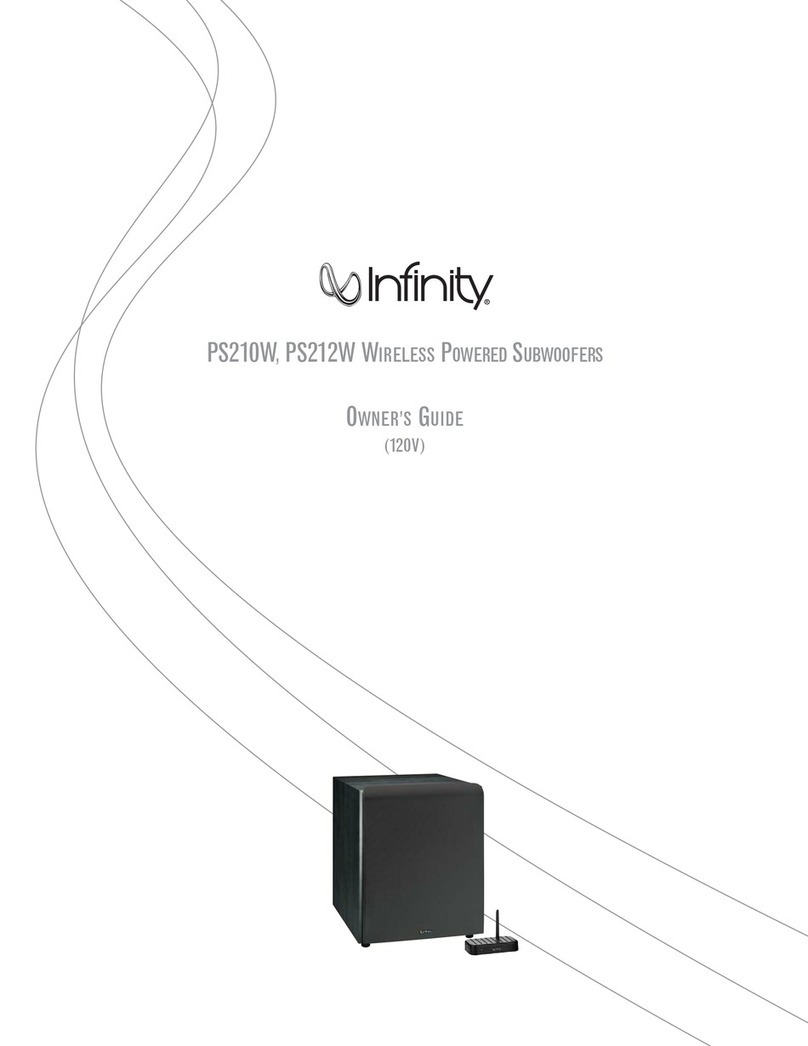 Infinity PS212W User manual