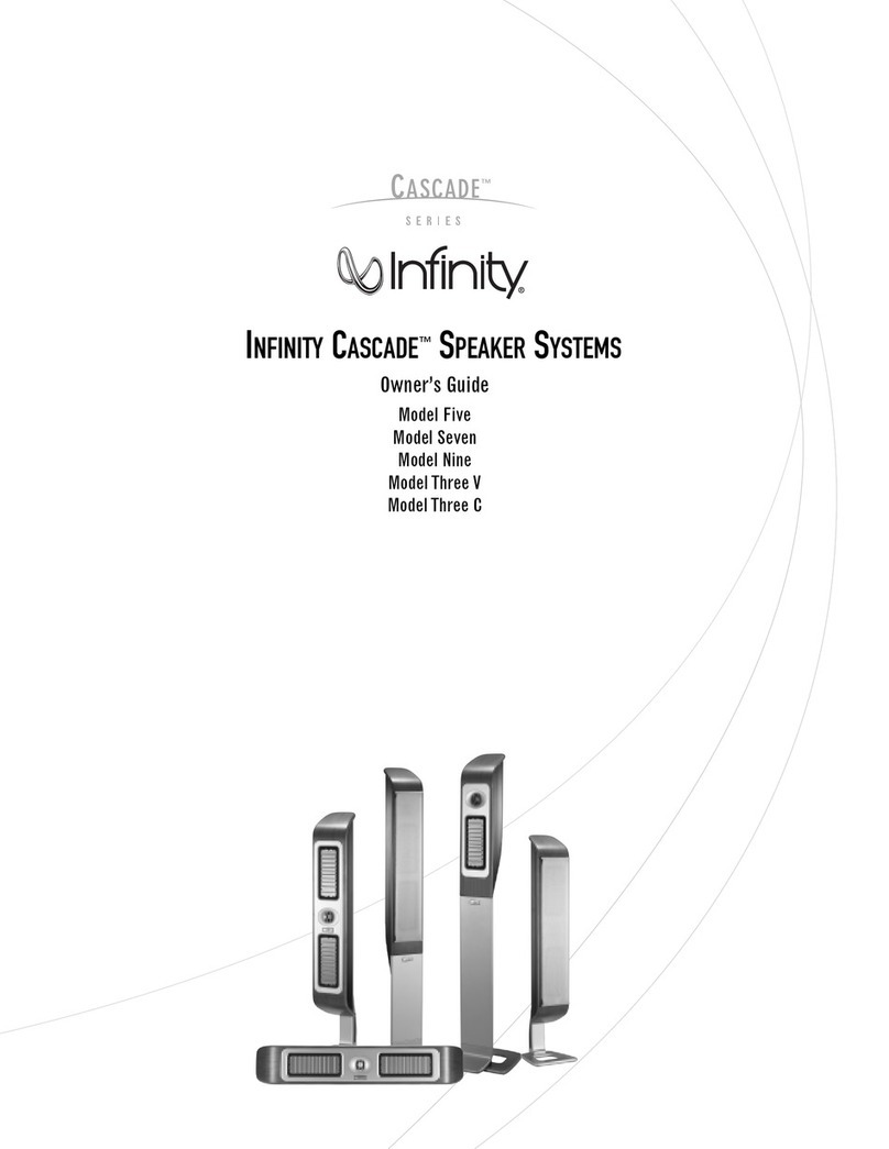 Infinity Cascade 3C User manual