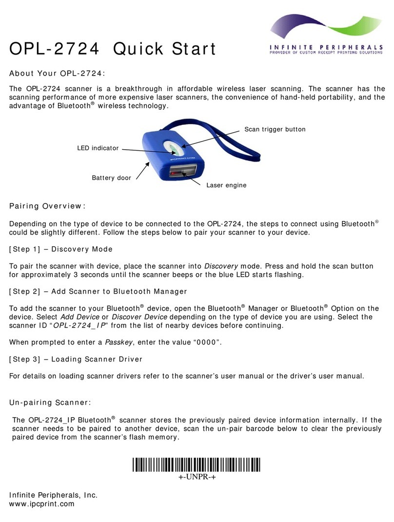 Infinite Peripherals OPL-2724 User manual Infinite Peripherals OPL-2724 User manual