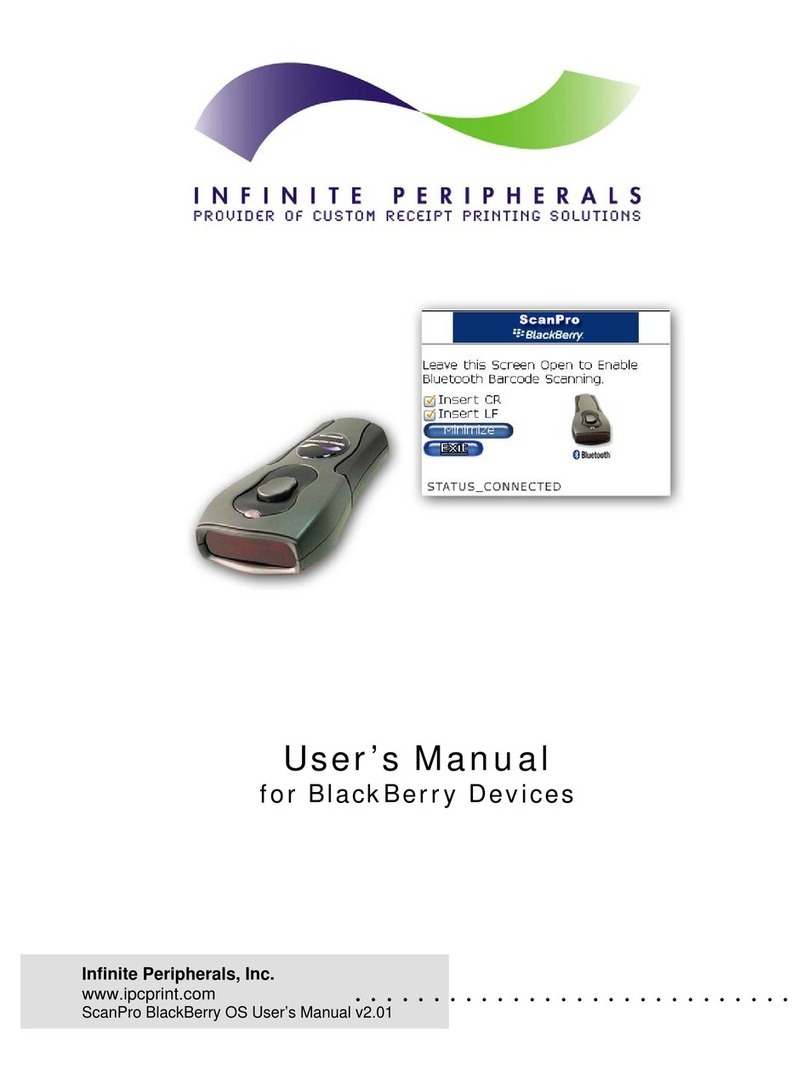Infinite Peripherals ScanPro BlackBerry User manual Infinite Peripherals ScanPro BlackBerry User manual