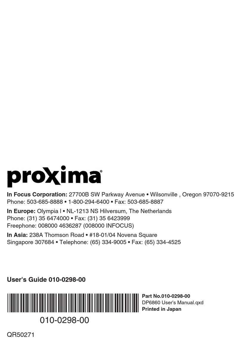 Proxima liquid crystal User manual
