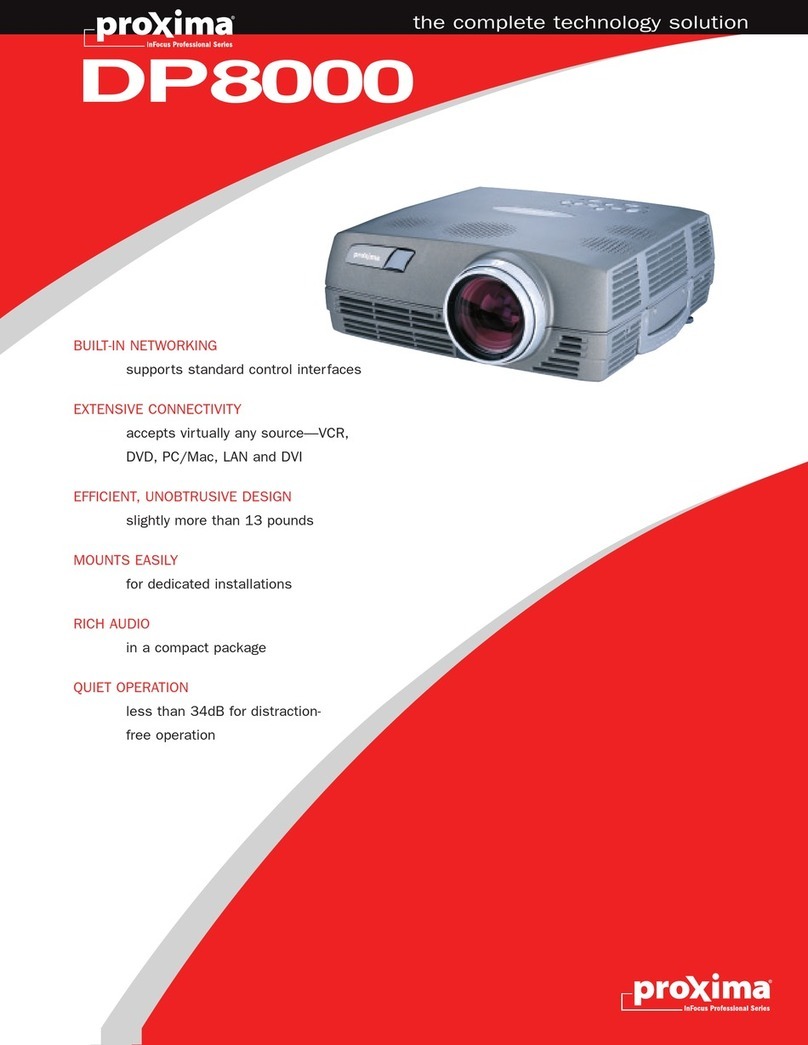 Proxima DP8000 User manual