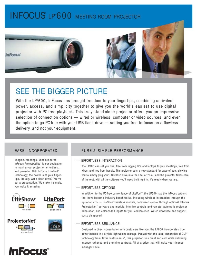 InFocus LP 600 User manual