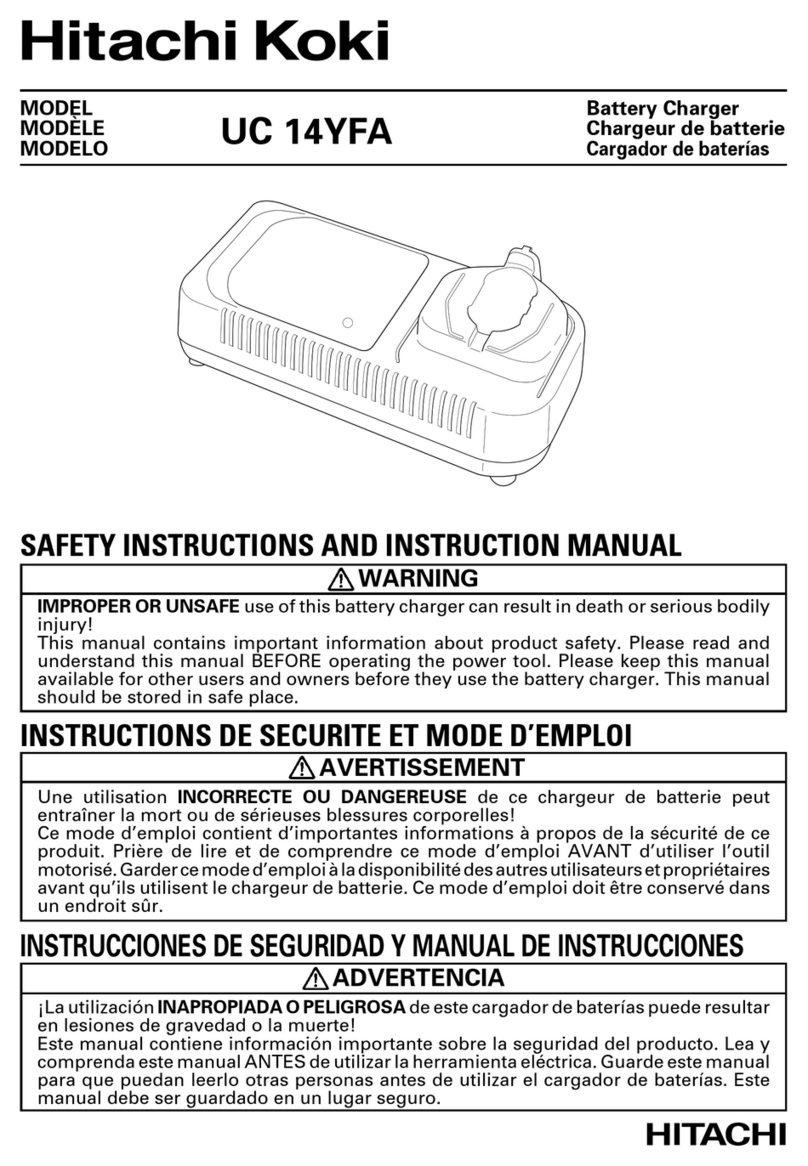 Hitachi Koki UC 14YFA Safety & instruction manual Hitachi Koki UC 14YFA Safety & instruction manual