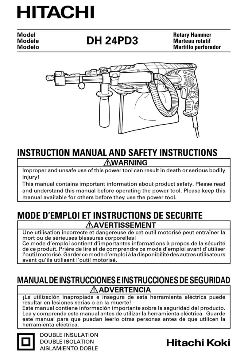 Hitachi DH 24PD3 Instruction manual/safety instruction